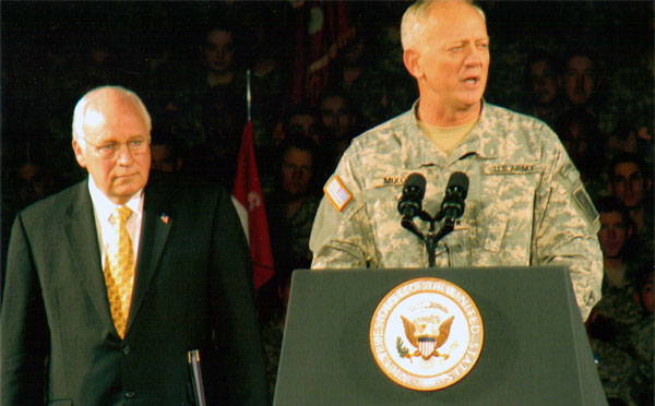 General Mixon briefing Mr. Cheney